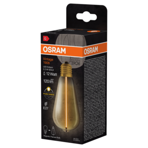 Osram Vintage 1906 Gold E27 LED-pære med magnetisk filament