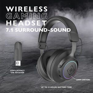 Deltaco Gaming DH440 trådløst headset med RGB