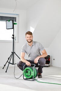 Schneider Professional kabelvinda utomhus, köldtålig