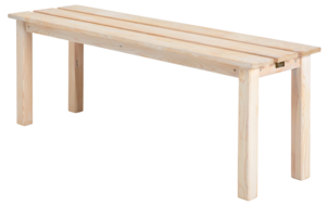 Puupenkki, valkoiseksi laseerattu 