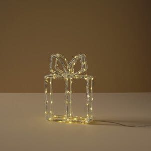 Valokoriste lahjapaketti LED lämpimän valkoinen 22,5 cm Northlight