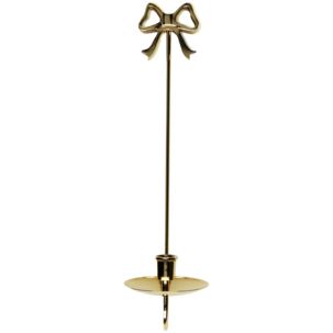 Väggljusstake mässing med rosett 43,5 cm