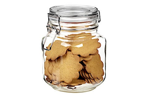 Glasskrukke med patentkork