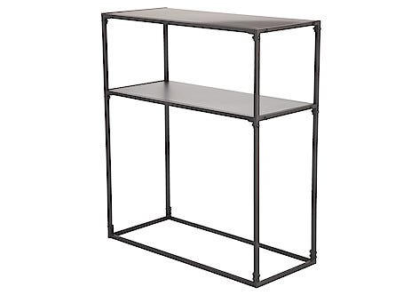 Avlastningsbord metall, svart