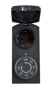 Cotech utendørs skumringssensor med timer, IP44