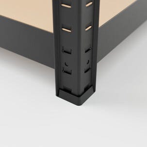 Metallinen kulmahylly autotalliin tai varastoon, 5 hyllytasoa