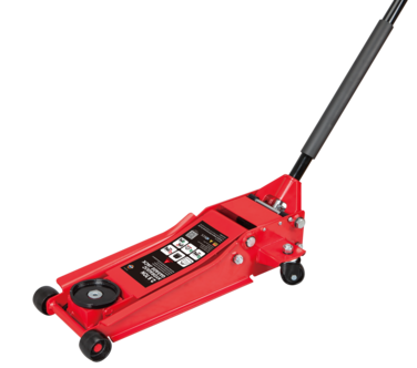 Höglyftande domkraft 2,5 ton, lågprofil, 80–508 mm