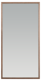 Avlangt speil med treramme til vegg, 80 x 40 cm