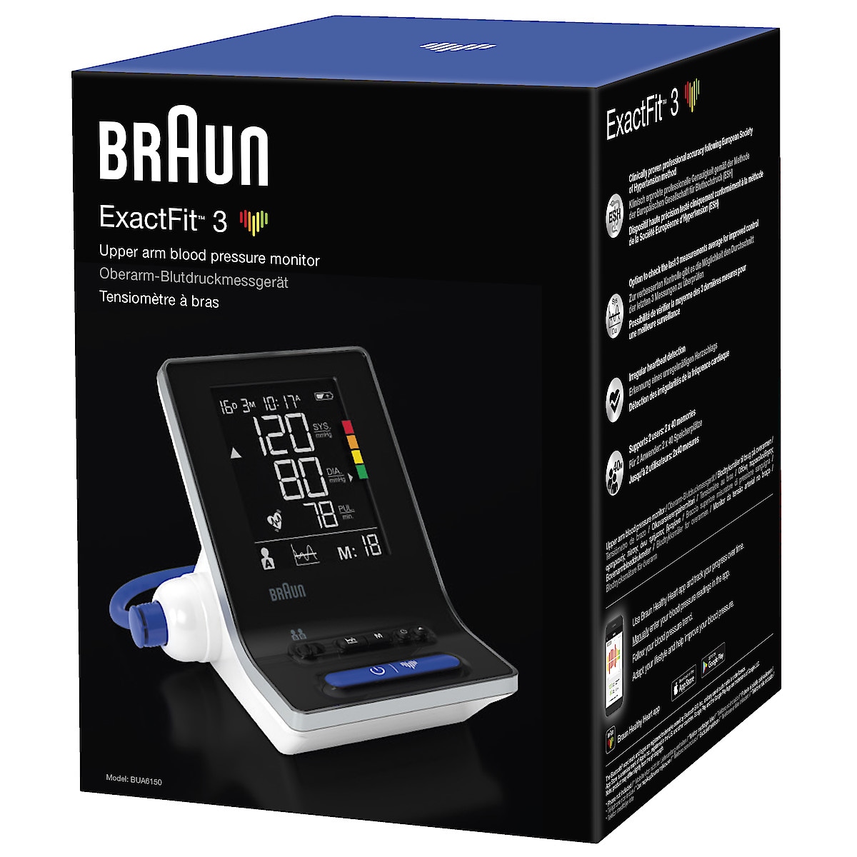 Blodtrycksmätare Braun ExactFit 3, BUA6150