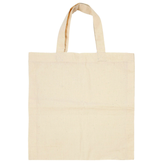 Creativ Company tygpåse i bomull, naturvit, 5-pack