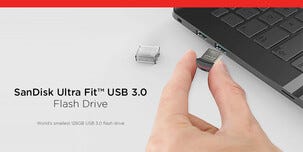 SanDisk Ultra Fit Flash Drive USB-minne USB 3.0 32 GB