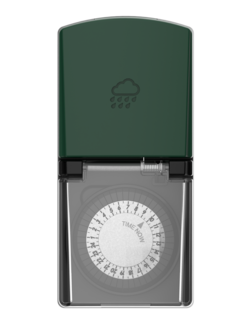 Manuell timer utomhus, eluttag, 5,5 x 12 cm