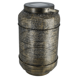 Northlight solcellslykta metall med handtag