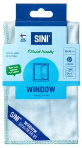 Sini mikrofiberklut for vindu 30 x 30 cm, 1-pakning