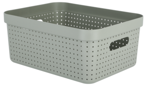 Oppbevaringskurv Neat, grønn, resirkulert plast