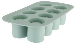 Isglass, form i silikon for 8 små glass av is