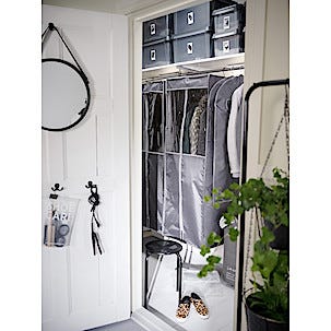 Förvaringsgarderob hängande