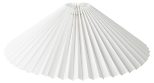 Northlight Ines plisserad lampskärm vit, 25 cm och 36 cm