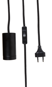 Northlight lampeholder med tekstilledning 