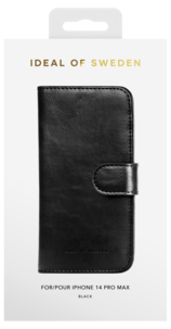 Lommebokfutteral Atelier Wallet Intense Black for iPhone 14 Pro Max, iDeal of Sweden