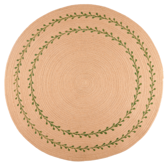Vändbar julgransmatta, hampa, 90 cm