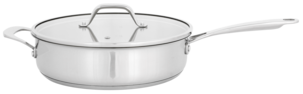 Traktörpanna med lock, 26 cm, rostfritt stål