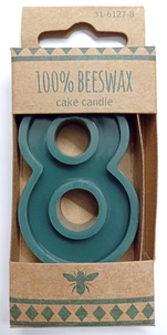 Tårtljus av bivax, siffror