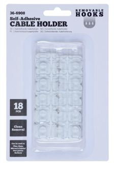 Självhäftande kabelhållare