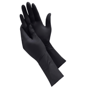 Svarte engangshansker i nitril, 25 par