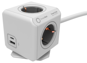 PowerCube Extended USB-C och USB-A grenuttag