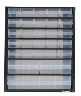 Säilytyslokerikko Cocraft, 28 laatikkoa