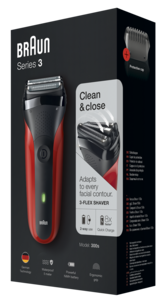 Parranajokone Braun 300s red Series 3