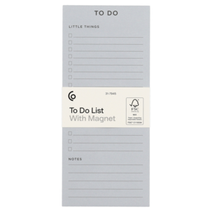 Muistilista magneetti 50 arkkia 20,1 x 8,7 x 1 cm