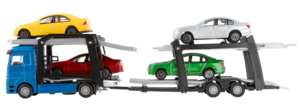 Biltransport med 4 bilar