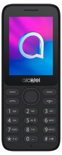 Alcatel 3080 mobiltelefon med kamera (1,3 MP), 4 G, svart