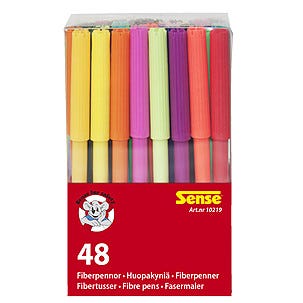 Tuschpennor Sense 48-pack