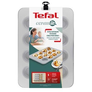 Tefal Ceramik Muffinssivuoka 12 kpl, keraaminen, 39 x 27,5 cm