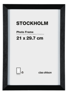 Fotoram Stockholm, svart