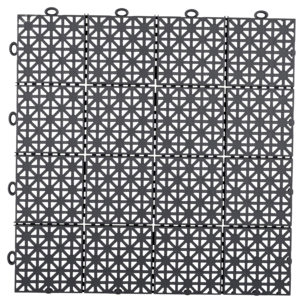 HestraPlattan Floorcy Antracit Recycled Lattiaritilä, 11 kpl