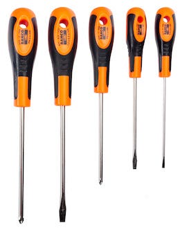 Bahco skrutrekkersett, 5 deler