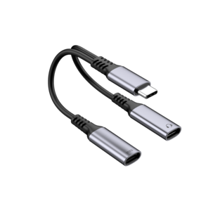 USB-C–USB-C Ääni- ja lataussovitin, 100 W