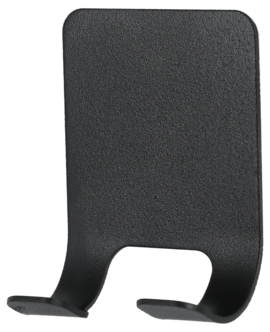 Selvheftende holder til barberhøvel mattsvart, 2-pack