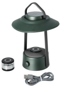 Oppladbar campinglykt med elektrisk telys