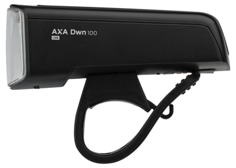 AXA Dwn 100 cykellampa fram USB, 100 lux, 120 m