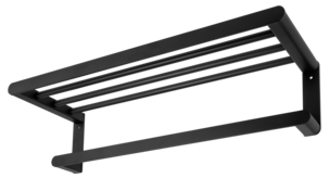 Pyyheteline ja hylly, musta