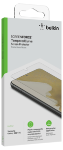 Belkin TemperedCurve skjermbeskyttelse, Samsung Galaxy S22+