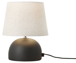 Northlight Hilma liten bordslampa svart keramik, 23 cm