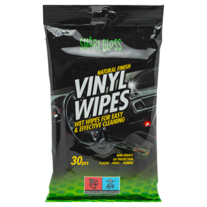 Smart Gloss våtservetter bil, vinyl, 30-pack