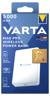 Varta MagPro Wireless trådløs powerbank 5000 mAh 