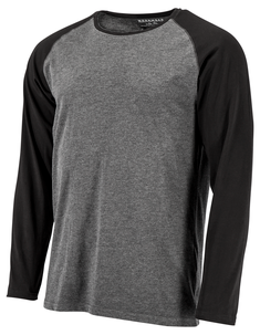 Langermet trøye, grå/svart
